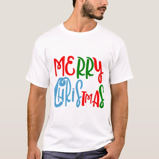 God jul - söt gåva t shirt (Framsida)