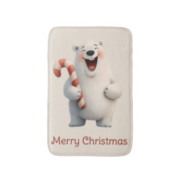 God Jul Söt Isbjörn Design Badrumsmatta