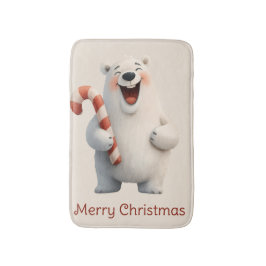 God Jul Söt Isbjörnsdesign Badrumsmatta