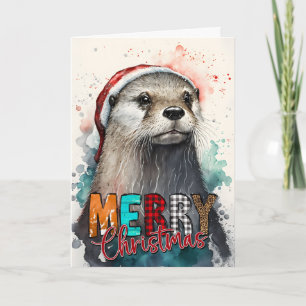 God Jul Söt Lycklig Tomteutter Kort