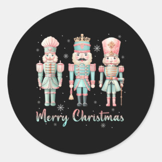 God Jul Söt Nuer Julpyjamas Balett Runt Klistermärke