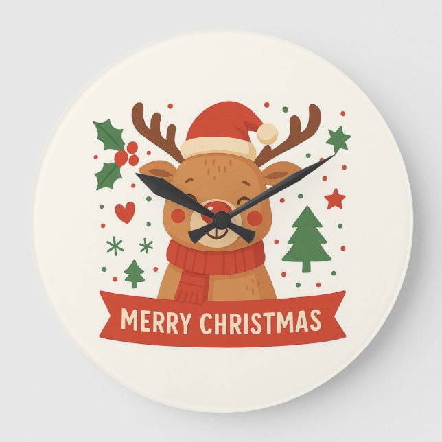 God jul söt renklocka stor klocka (Framsida)