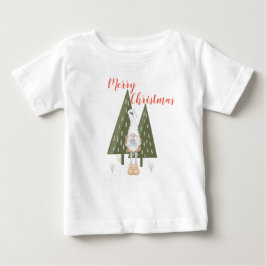 God Jul Söt Tomte Matchning T Shirt