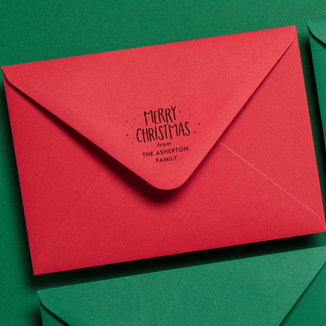 God jul söta, enkla stjärnor helgdag självfärgande stämpel (Skapare uppladdad)