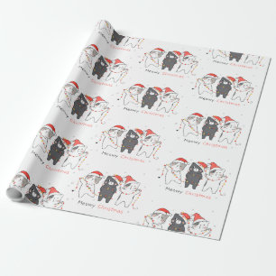 God jul, söta katter presentpapper