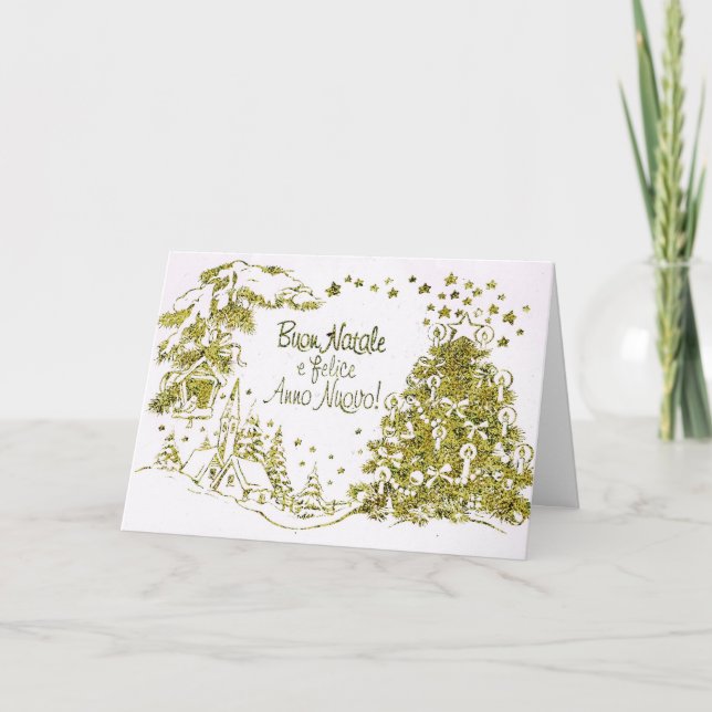 God jul spansk julkort helgkort (Framsida)