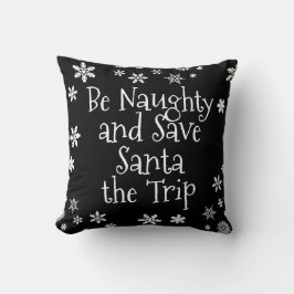 God jul, Spara Santa Resa Black White Kudde