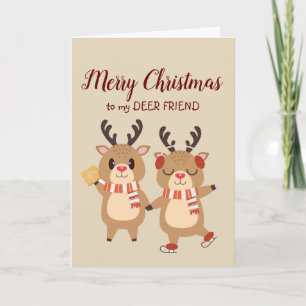 God Jul Special ÄLG Vän Bästa Gåva Helgkort
