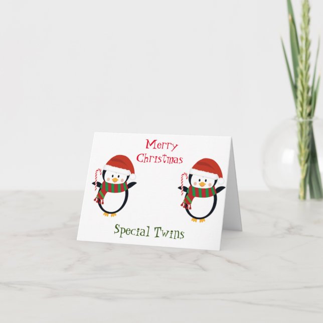 GOD JUL "SPECIELLA TWILLINGAR"-kort Kort (Framsida)