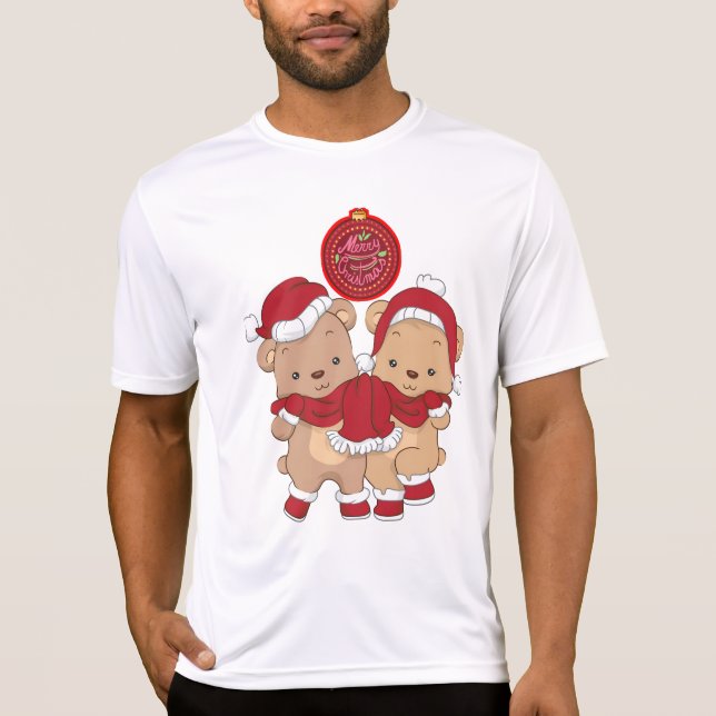 God jul Sport-Tek konkurrent T-Shirt (Framsida)