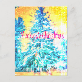 GOD JUL SPRUCLE LIGHT1 POSTCARD VYKORT
