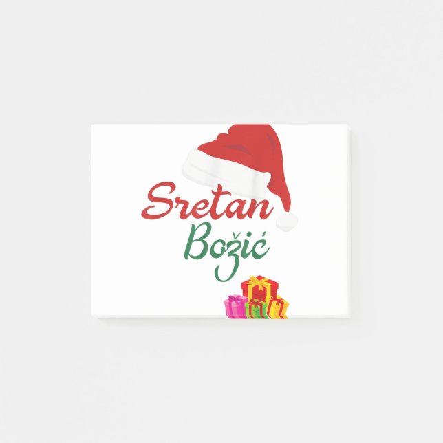 God jul sretan bozic hrvatski croatian hrv post-it block (Framsida)