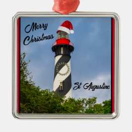 God jul St Augustine Florida Lighthouse Julgransprydnad Metall