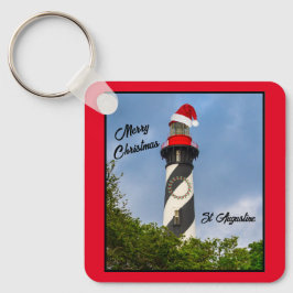 God jul St Augustine Florida Lighthouse Nyckelring