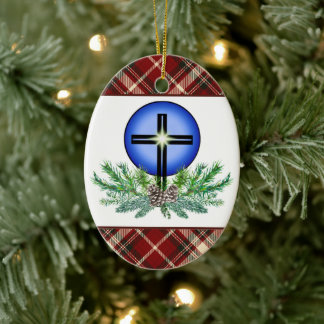God Jul St. Luke Lutheran Church Julgransprydnad Keramik
