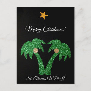 God jul St. Thomas USVI Helg Vykort