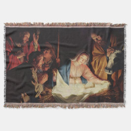 God jul Stall Mary Joseph Baby Jesus Filt