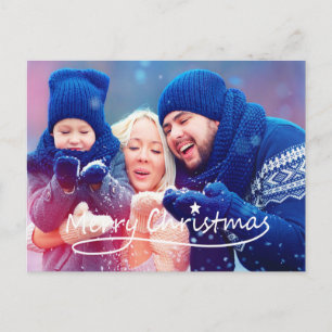 God jul Star Helgdag Fotovykort Helg Vykort