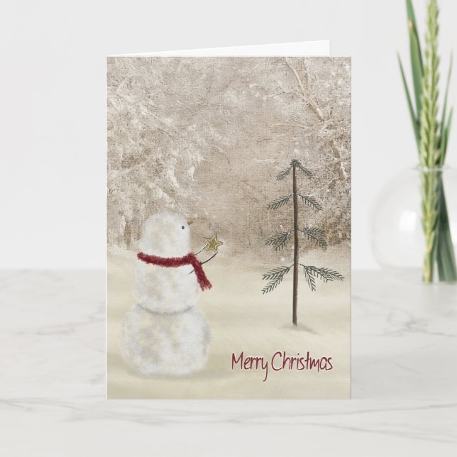 God jul Star Helgkort (Framsida)