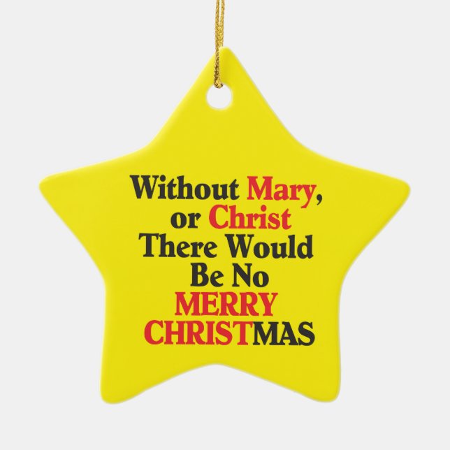 God jul Star Ornament (Framsidan)