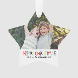 God jul | Star Ornament Monogram