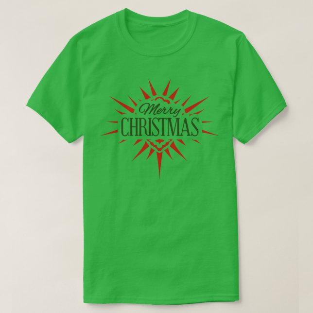 God jul Starburst Background Winter Holida T Shirt (Design framsida)