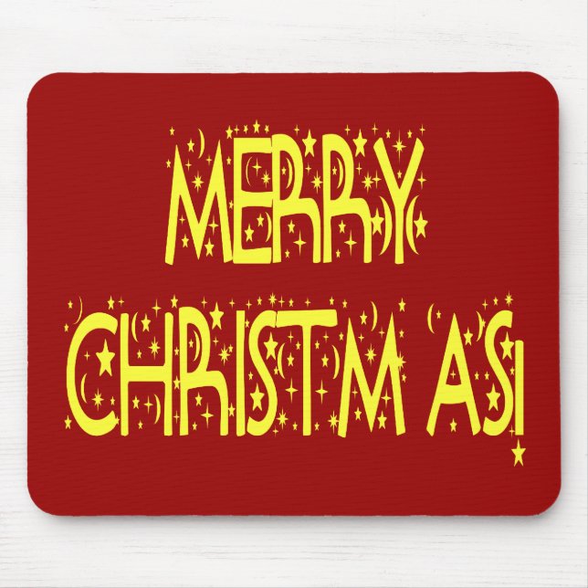 God jul Starry Nattteckensnitt Musmatta (Framsidan)