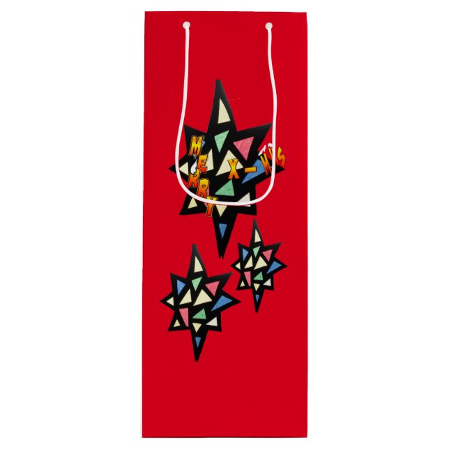 God jul Stars Cust. Vin Bag (Framsidan)