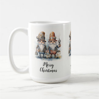 God jul Steampunk Gnomes Kaffemugg