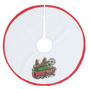 God jul steampunk julgransmatta borstad polyester