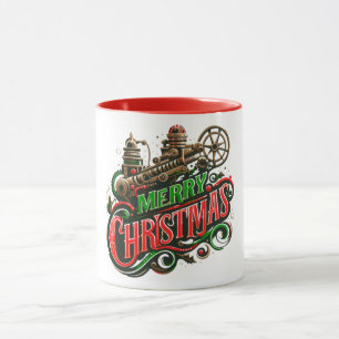 God Jul steampunk Mugg