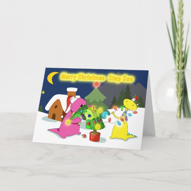 god jul step Son Helgkort (Framsida)