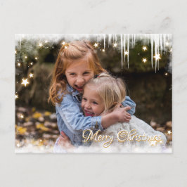 God jul Sternchen Kundenspezifische Foto Helg Vykort