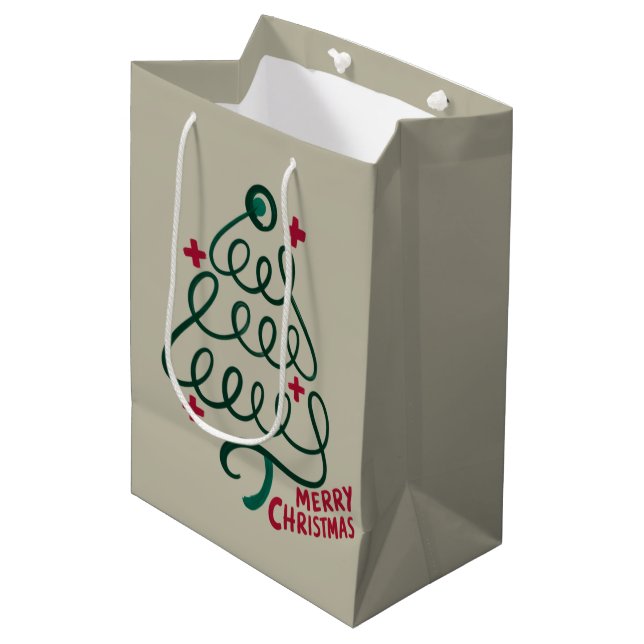 God Jul Stetoskop CNA Sjukvårdsarbetare (Framsidan Vinklad)