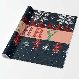 God jul stickad Presentpapper