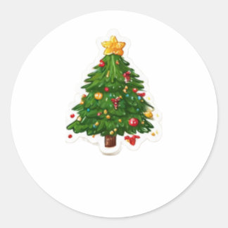 God jul sticket dag runt klistermärke