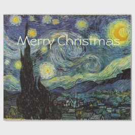 God jul Stjärnnatt av Vincent van Gogh. Presentpapper