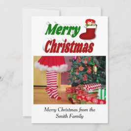 God jul Stockar fototypografi Julkort