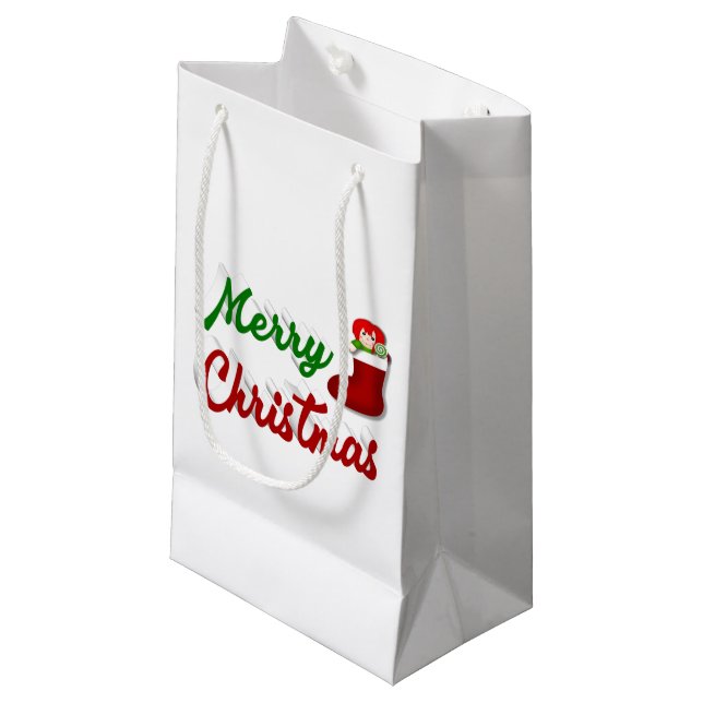 God jul Stockar skript för röd grönt (Framsidan Vinklad)