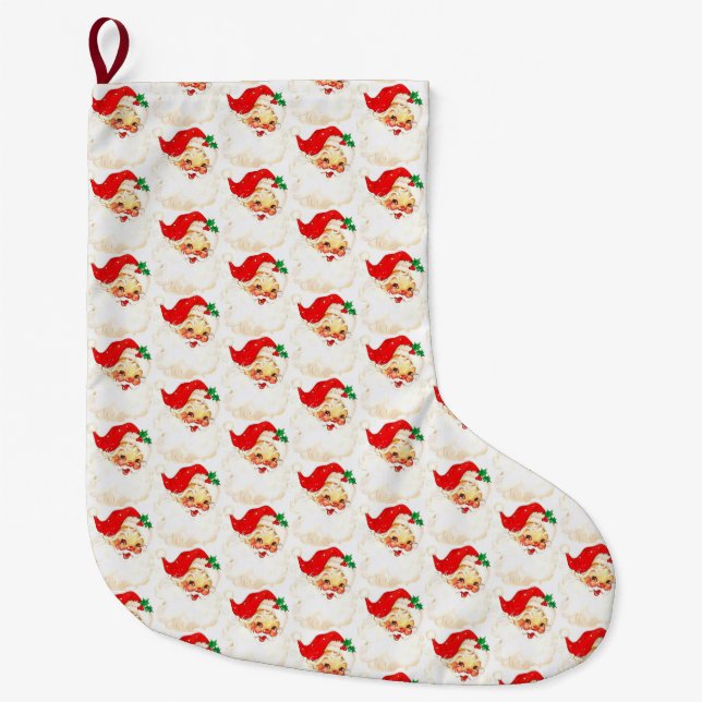 God jul Stocking Santa Stor Julstrumpa (Framsidan)