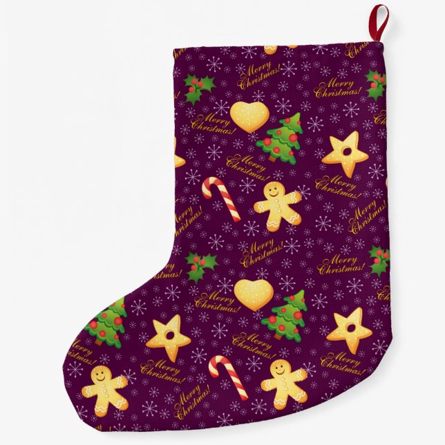 God jul Stocking Stor Julstrumpa (Baksidan)