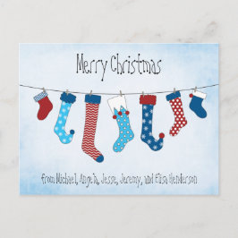 God jul Stockings Helg Vykort