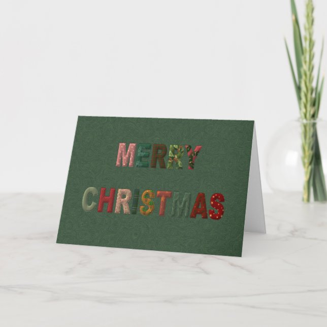God Jul Stoppad Text Helgkort (Framsida)