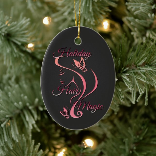 God jul - Stylist - Helgdag Hair Magic Julgransprydnad Keramik (Träd)