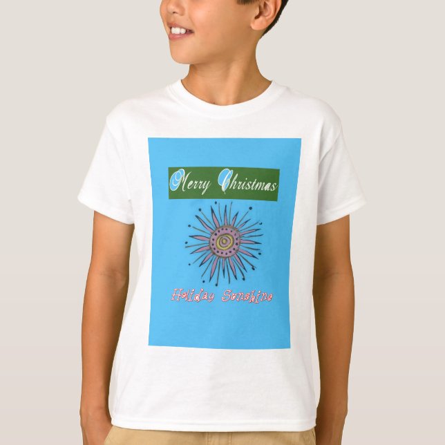 God jul Sunshine Helgdag.png T Shirt (Framsida)