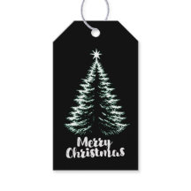 God Jul Svart & Mint Distressed Chic Julgran