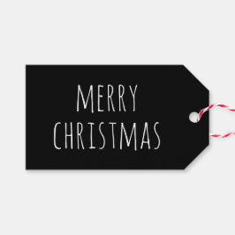 God Jul | Svart Modern Minimalist Högtid Presentetikett