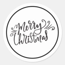 God Jul Svart och Vit