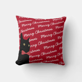 God jul svärtar katten kudde