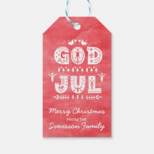 God Jul Svensk jul Traditionell Presentetikett